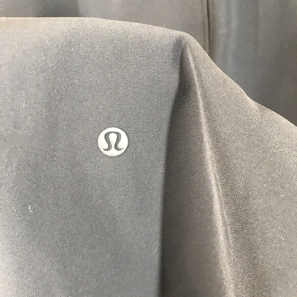 Lululemon Womens On The Fly Crop Pants Size 6 Black "Woven 23" Drawstring Casual - Picture 6 of 9